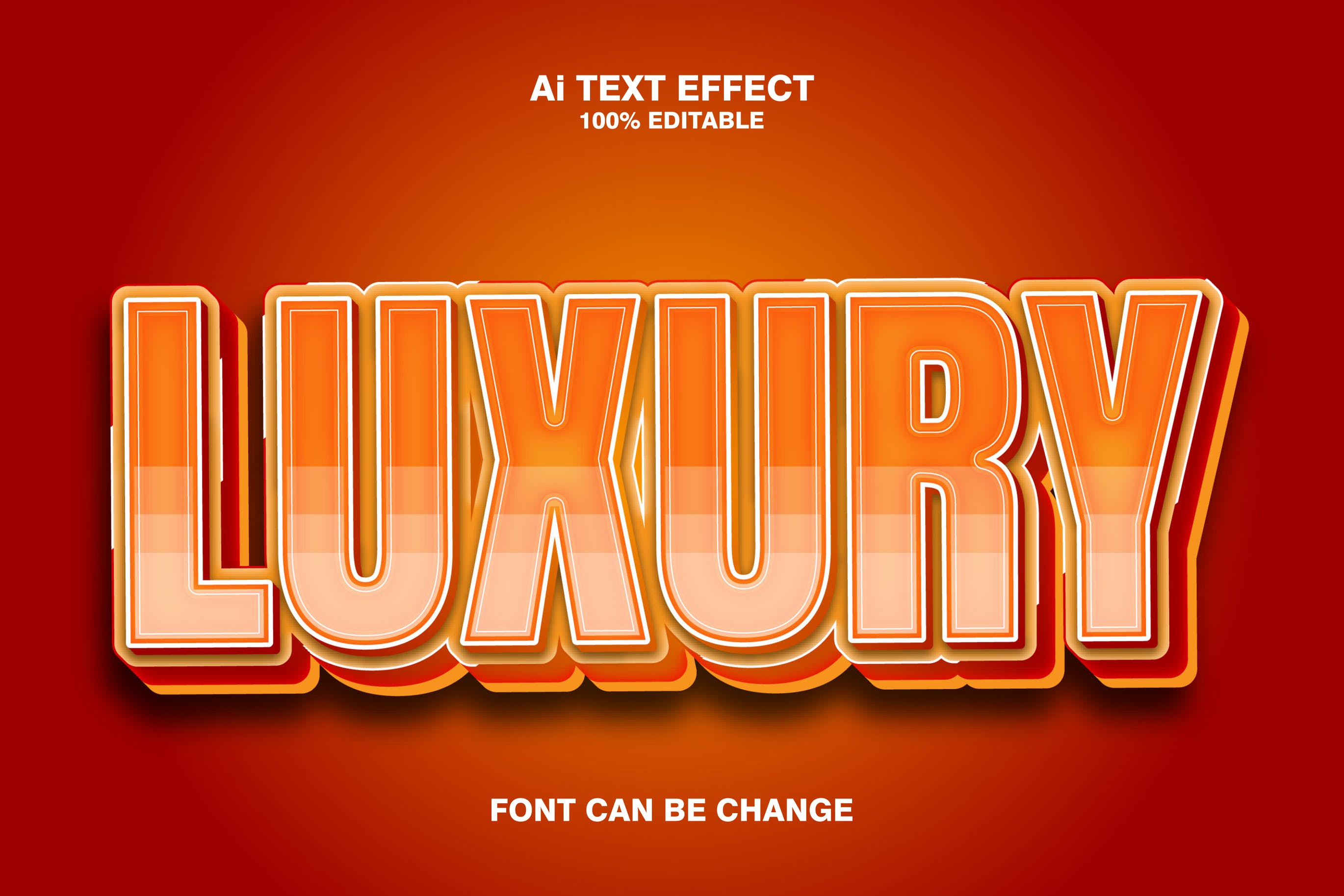 Luxury 3d Text Effect