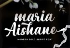 Maria Aishane Script Font