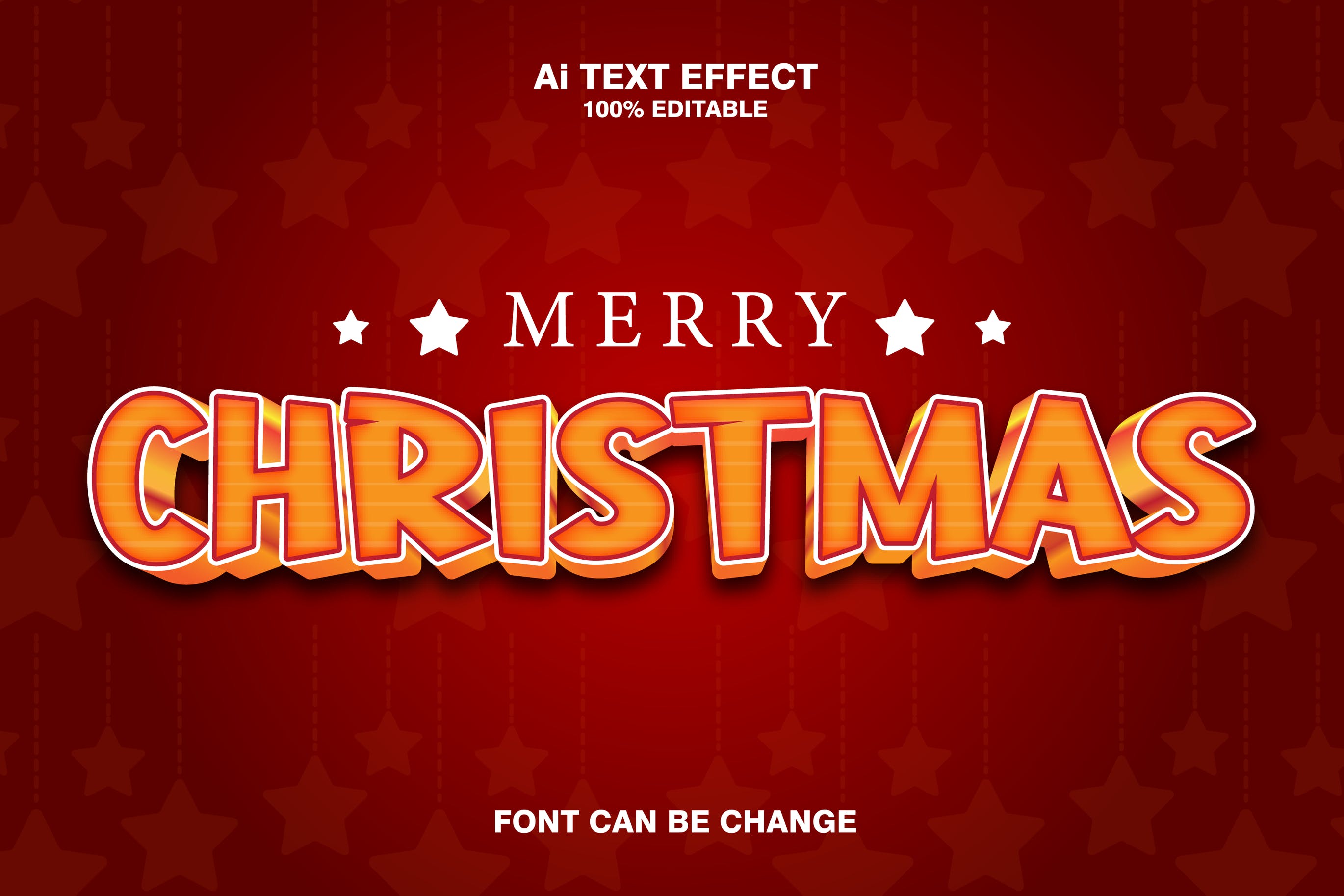 Mery Christmas 3d Text Effect 38T8J2R
