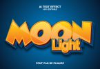 Moon Light 3d Text Effect
