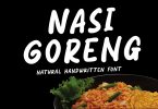 Nasi Goreng - Natural Handwritten Font