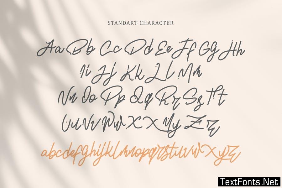 New Bellar - Monoline handwritten Font