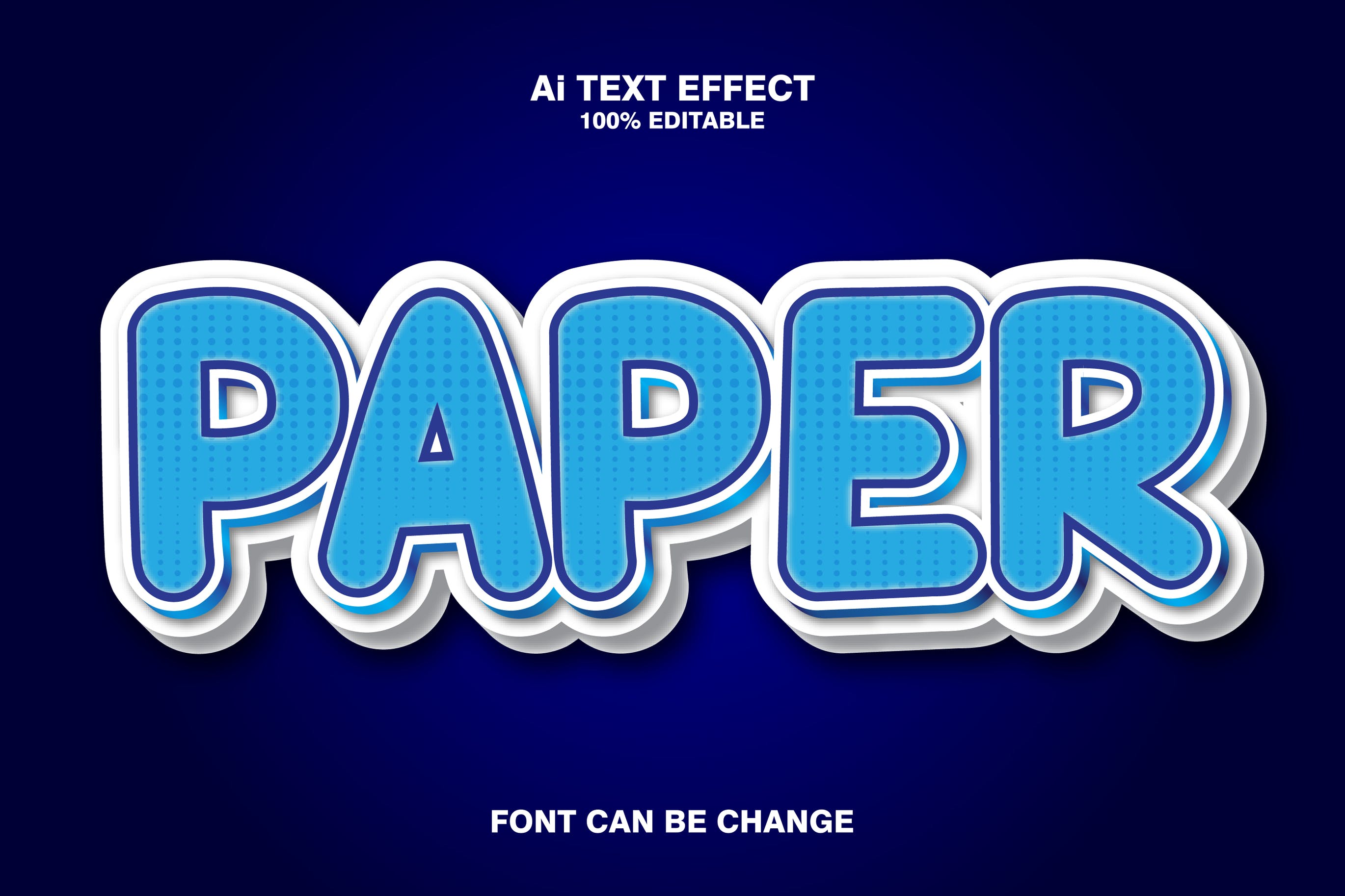 Paper 3d Text Effect H9TM249
