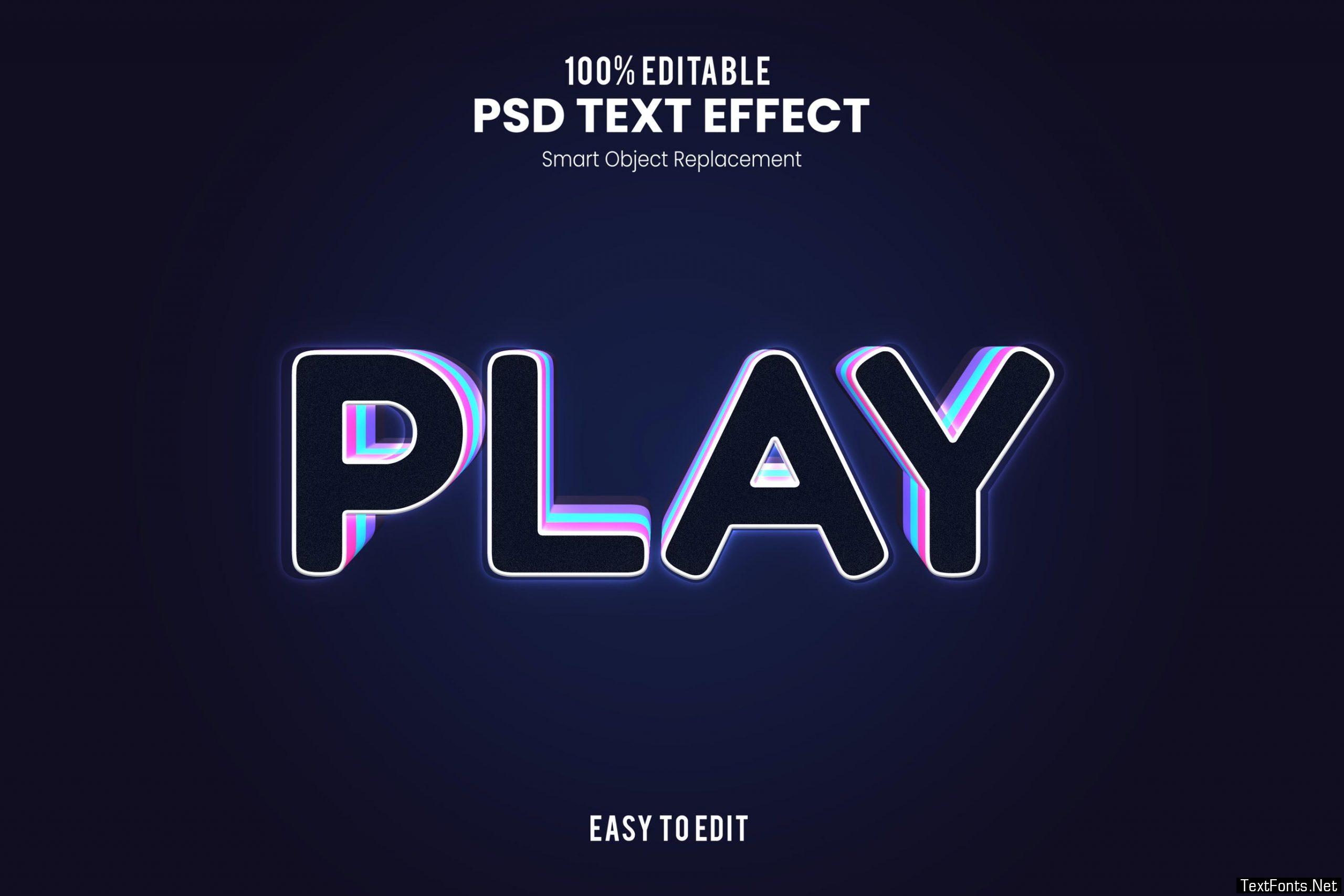 Play-Text Effect