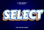 Select 3d Text Effect