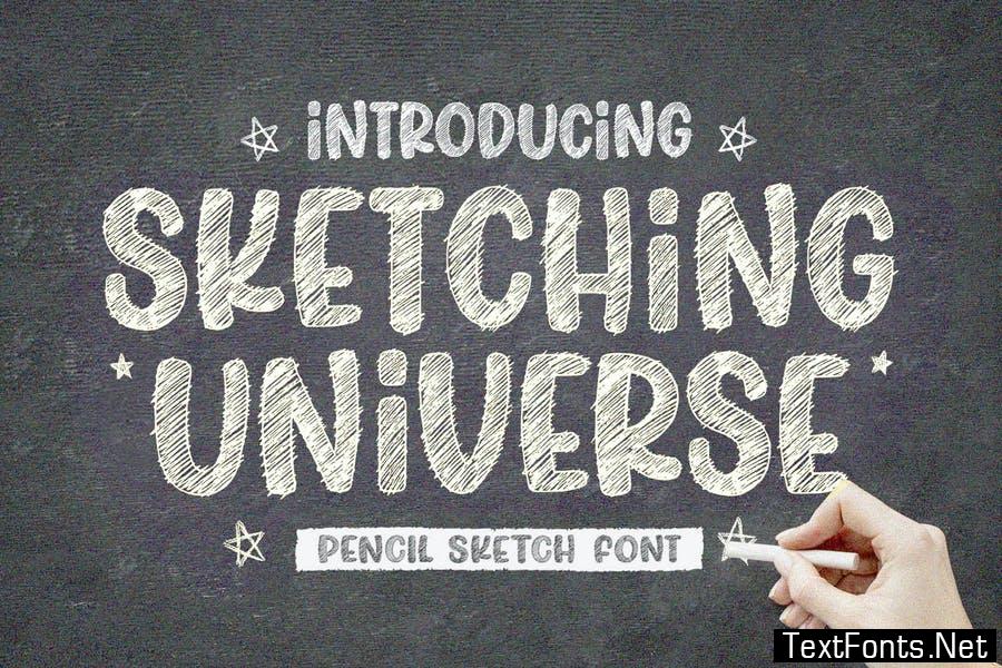 Sketching Universe - Pencil Sketch Font