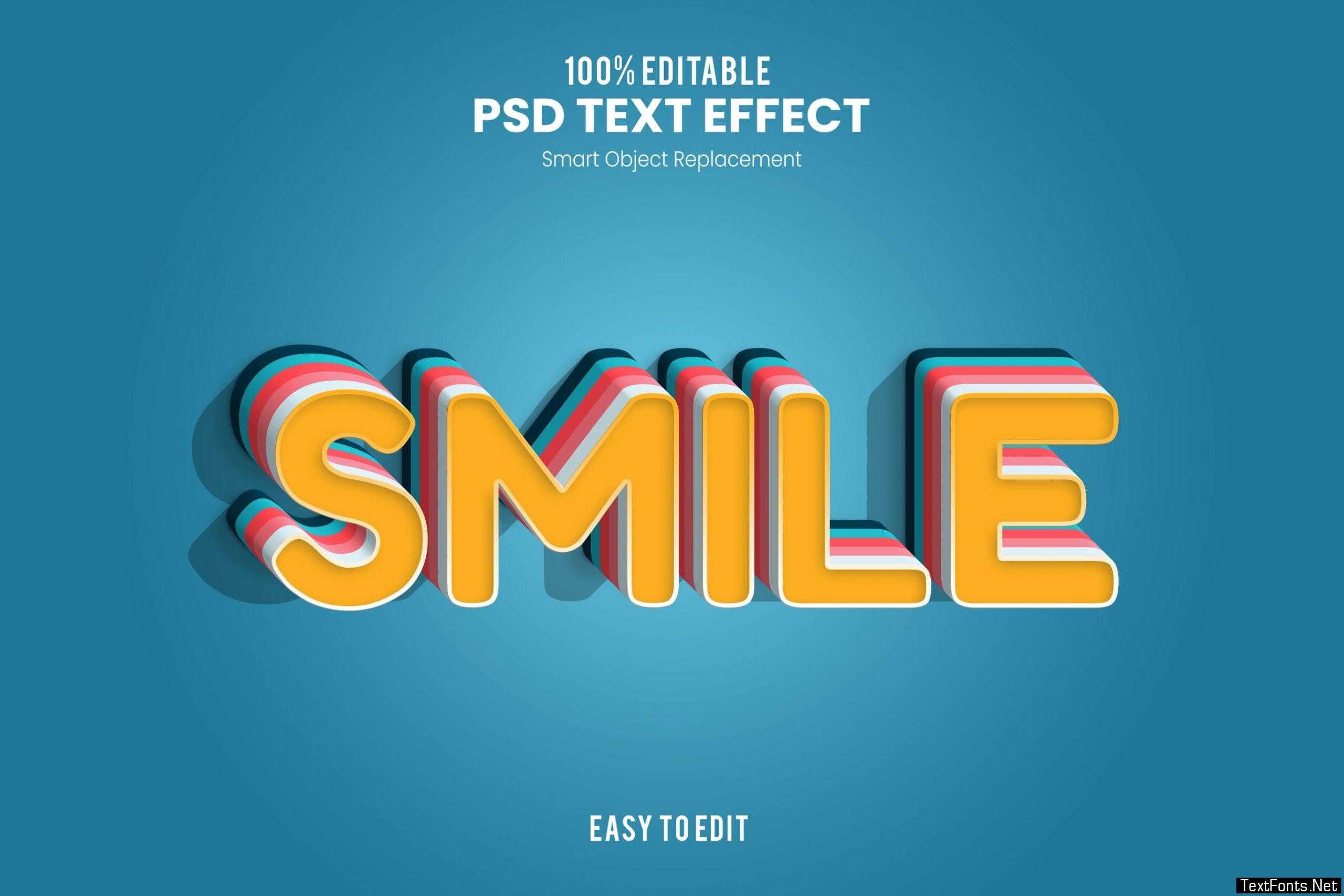 Smile-Text Effect