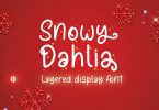 Snowy Dahlia - Christmas Font