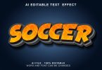 Soccer 3d Text Effect