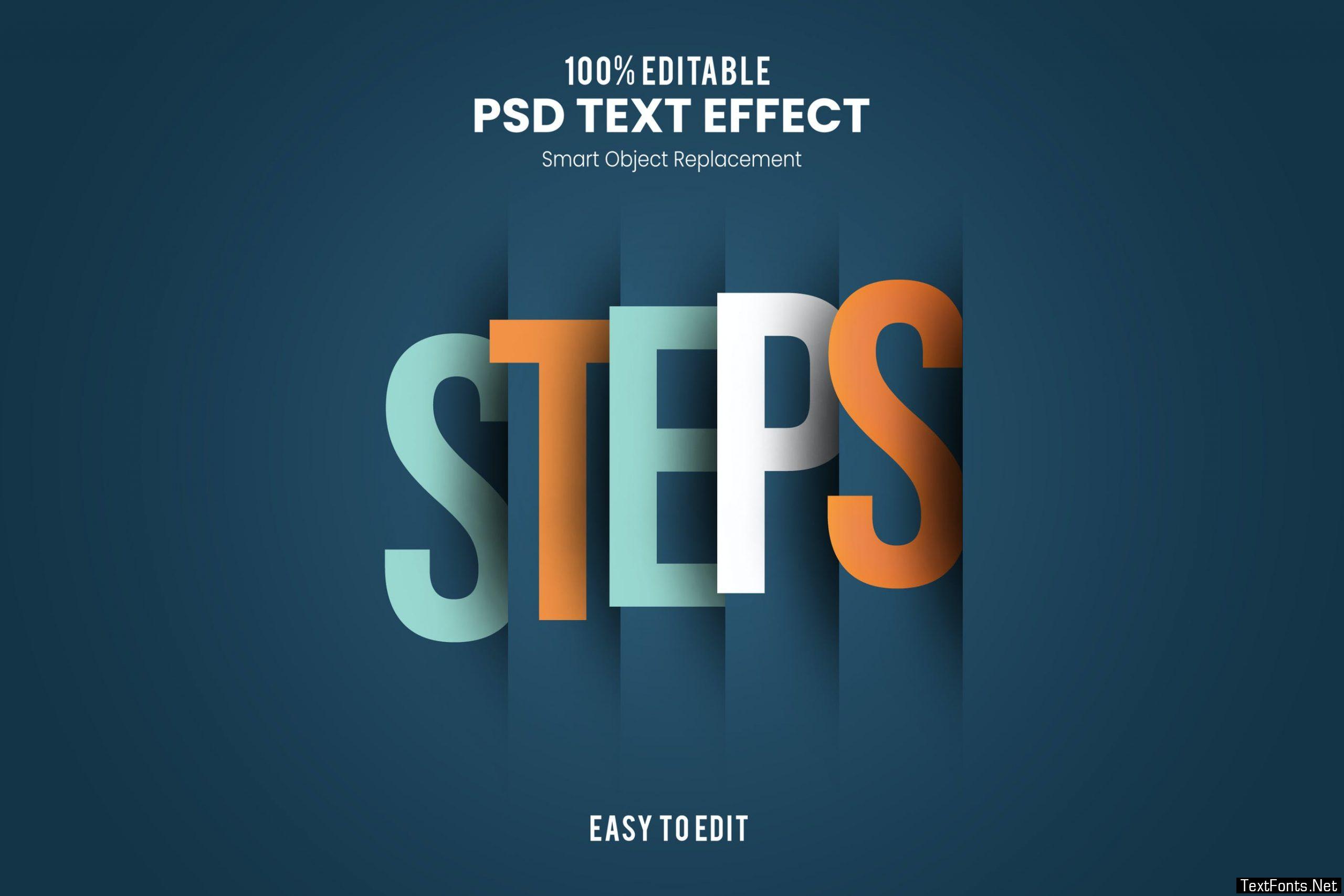 Steps-Text Effect