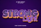 Strong Light 3d Text Effect