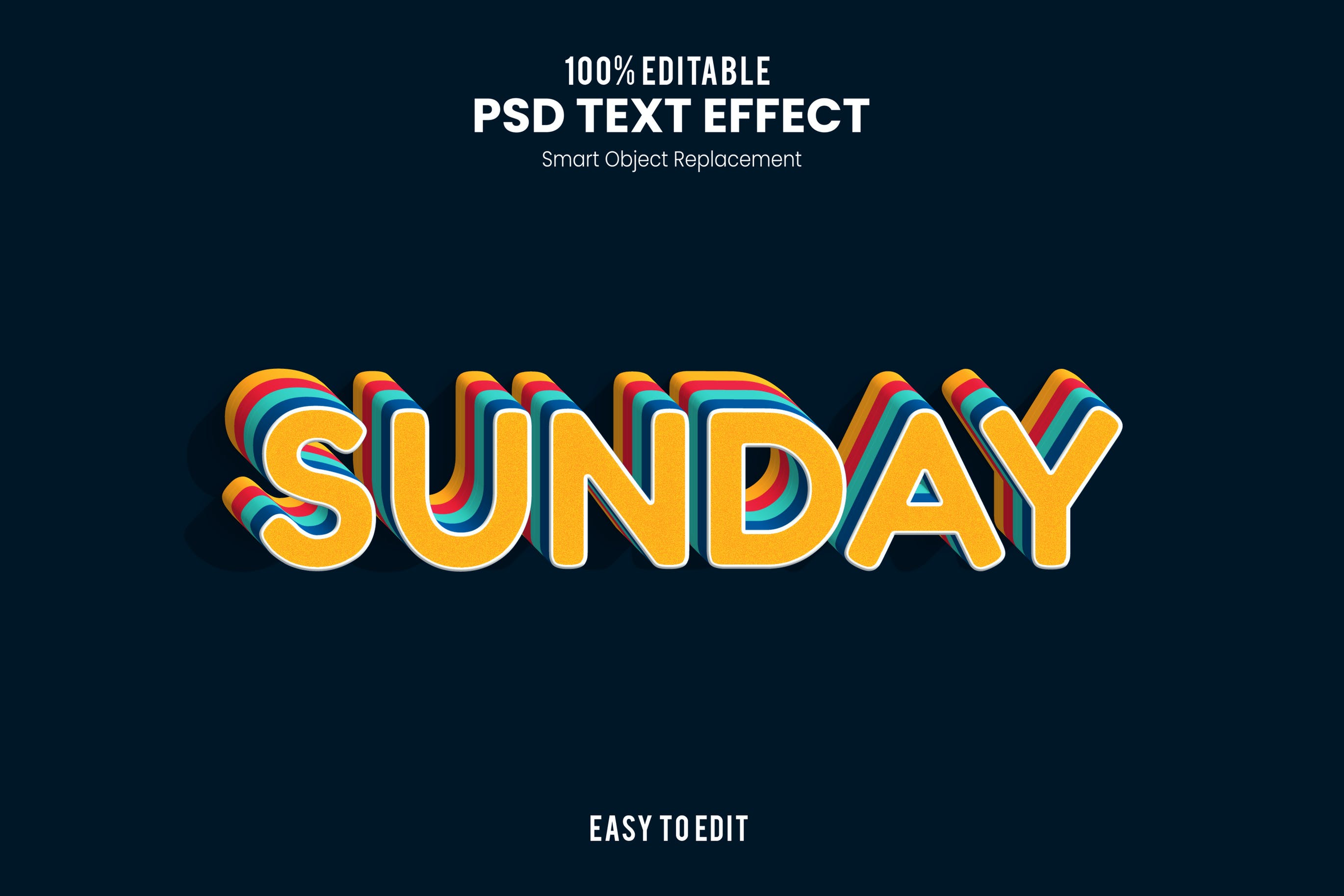 Sunday Text Effect