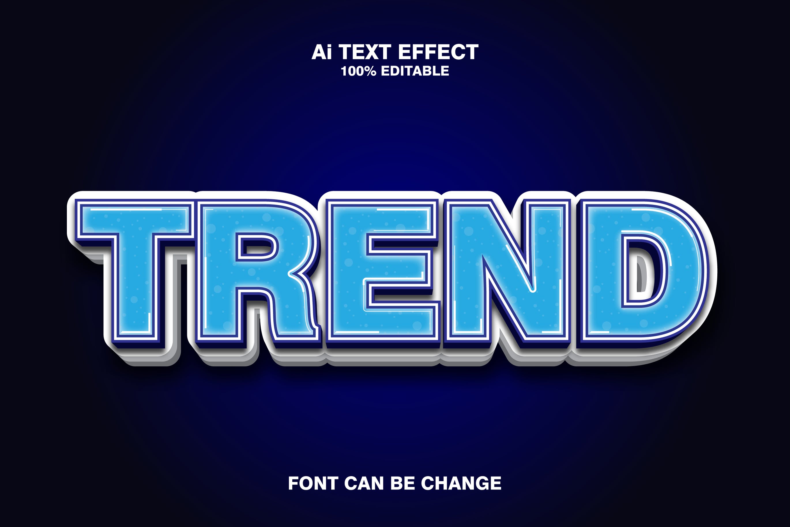 Trend 3d Text Effect