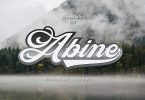 Abine - Display Script Font