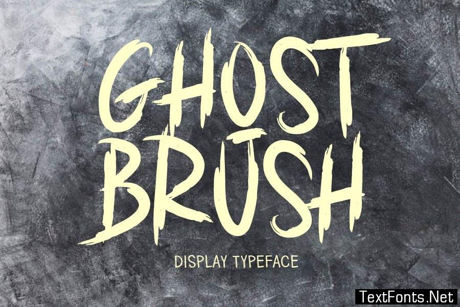 AM GHOST BRUSH - Display Brush Font