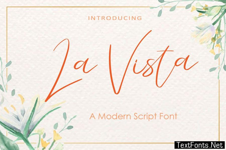 AM La Vista - Modern Script Font