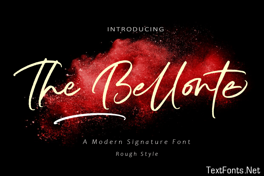 AM The Bellonte - Modern Signature Font