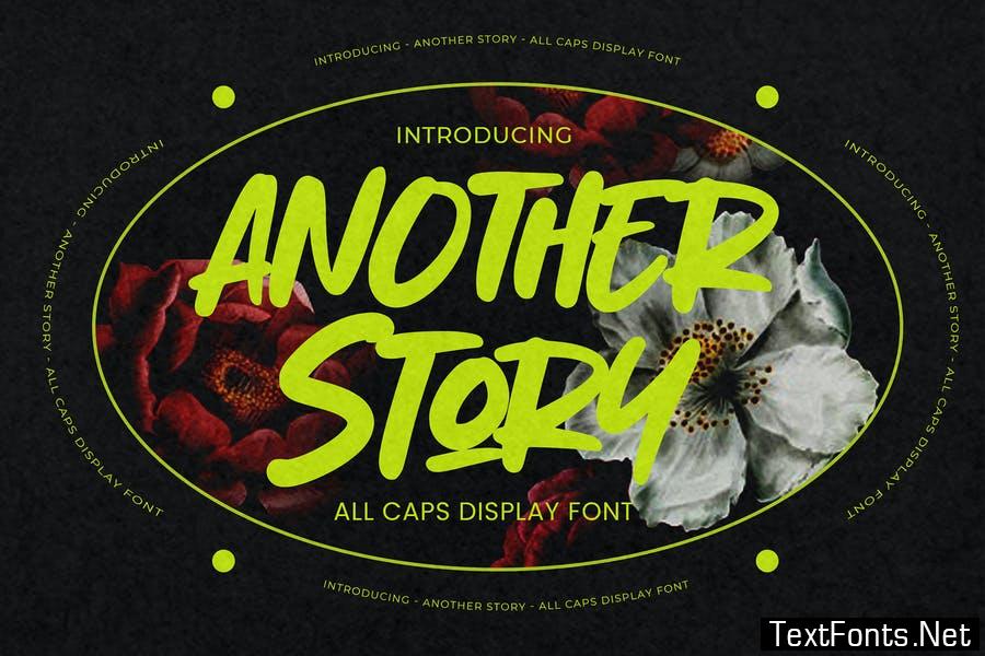 Another Story - All Caps Display Font