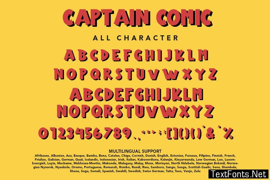 CaptainComic - Comic Display Font