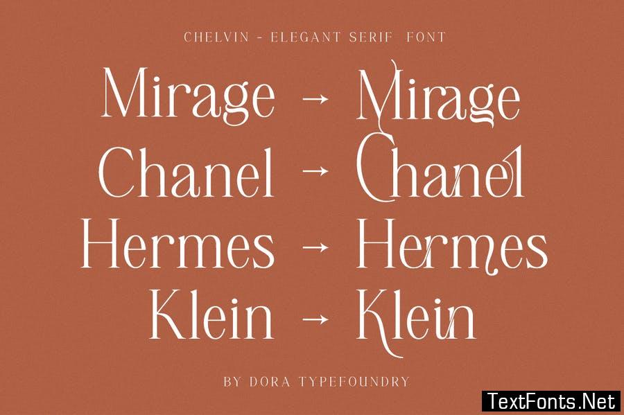 Chelvin Elegant Serif Font