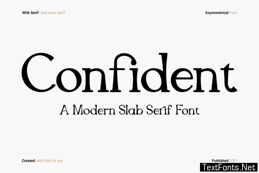 Confident - Slab Serif Font