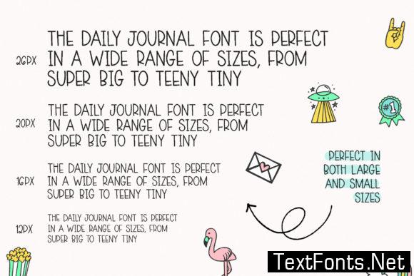 Daily Journal Font