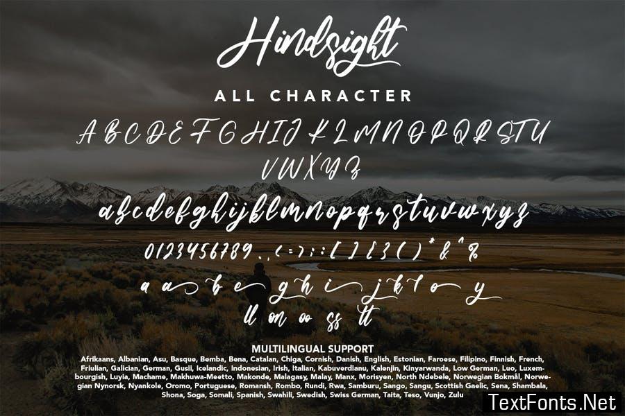 Hindsight - Modern Script Font