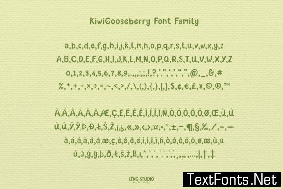 Kiwi Gooseberry Font