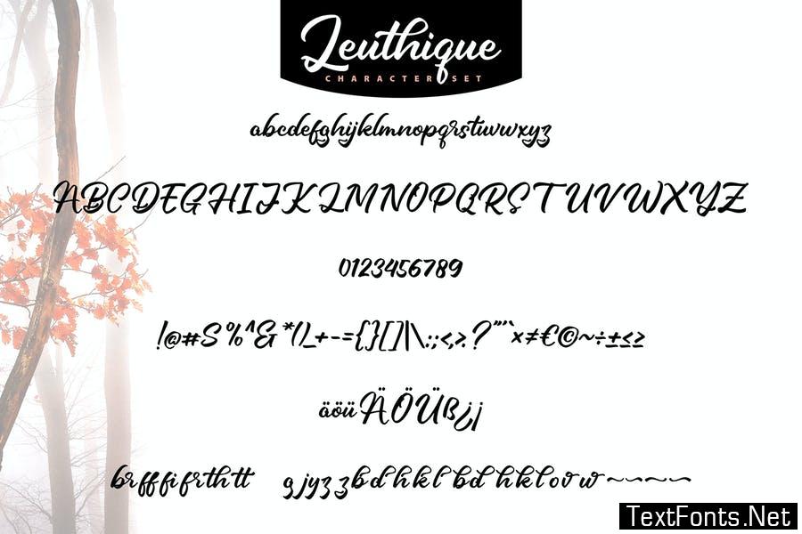 Leuthique | Elegant Handwriting Script Font