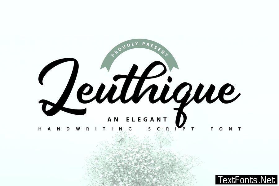 Leuthique | Elegant Handwriting Script Font