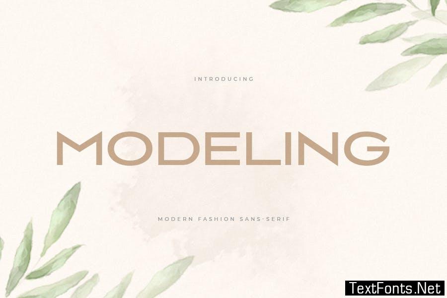 Modeling - Modern Fashion Sans Serif Font