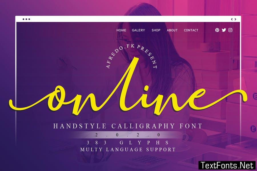 Online Script | Modern Calligraphy Font