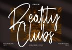Reality Clubs Script Font