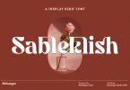 Sableklish - Display Serif Font