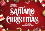 Santano Christmas a Playful Christmas Font