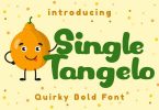Single Tangelo - Quirky Bold Font