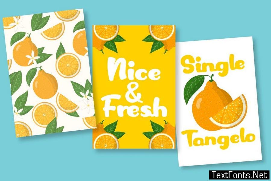 Single Tangelo - Quirky Bold Font