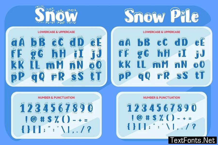 Snow Freeze - Quirky Winter Font