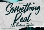 Something Real - Pure Handmade Typeface Font