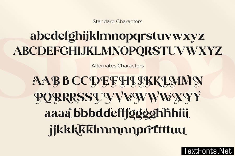 Stiepa | Modern Serif & Bonus Sans Font