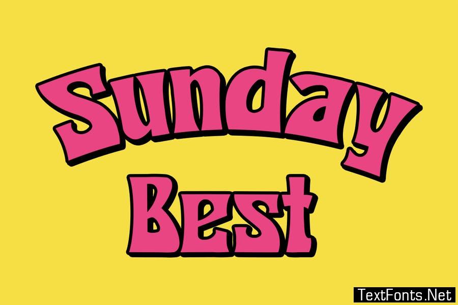 Sunday Glory - Retro Display Font