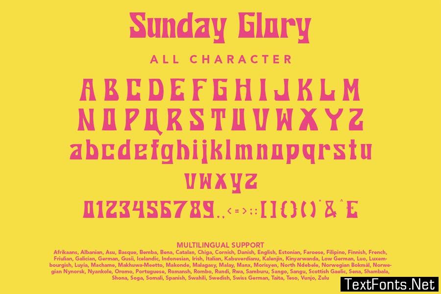 Sunday Glory - Retro Display Font