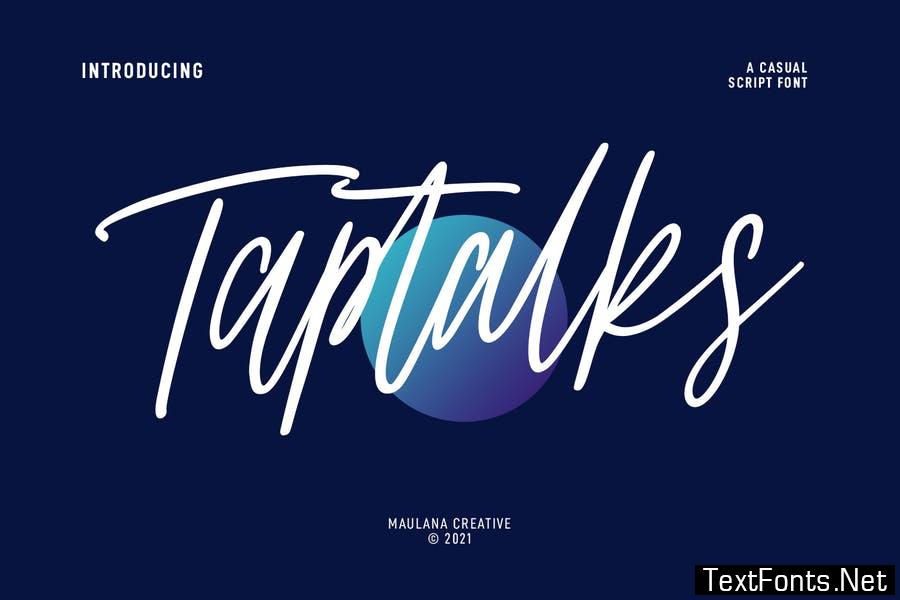 Taptalks Script Font