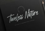 Timeless Nature - Authentic Handwritten Typeface Font