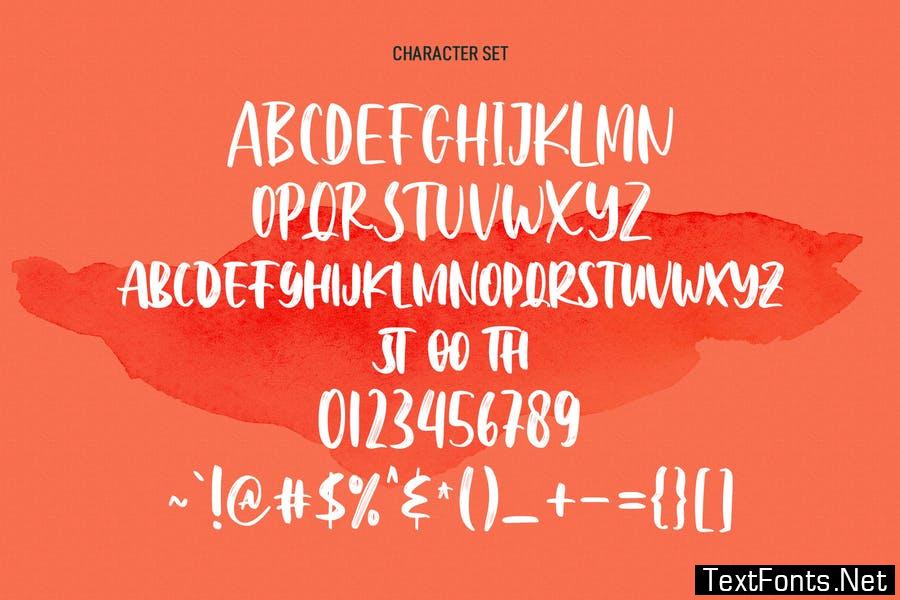 Wackomisha Handwritten Brush Font