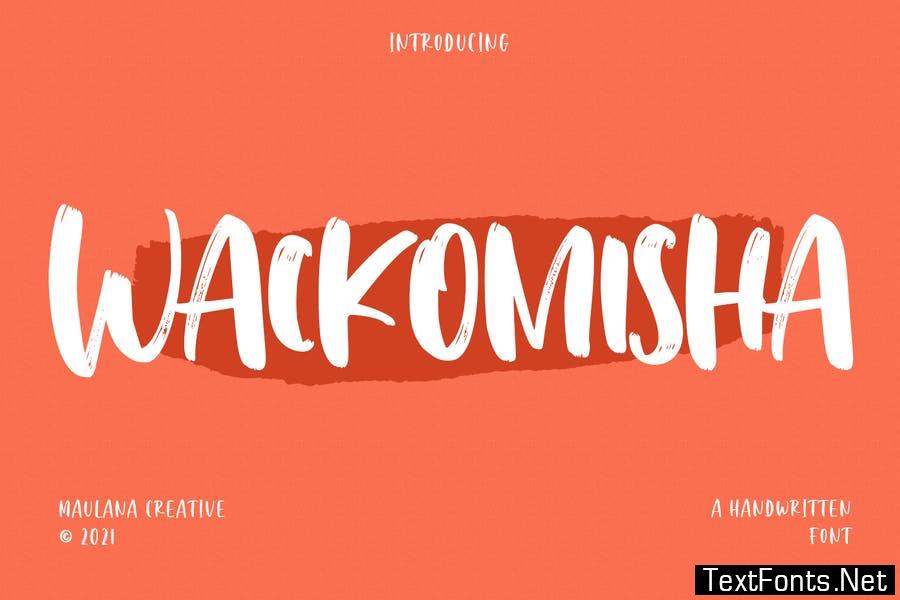 Wackomisha Handwritten Brush Font