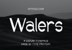 Walers - Display Typeface Font