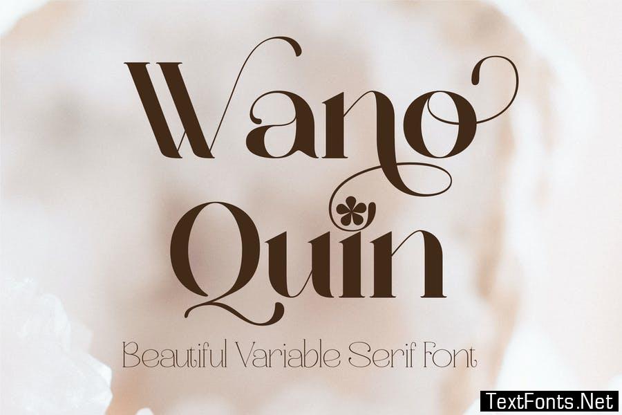 Wano Quin Elegant Serif - 9 Font