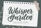 Whisper Garden - Cute Script Font