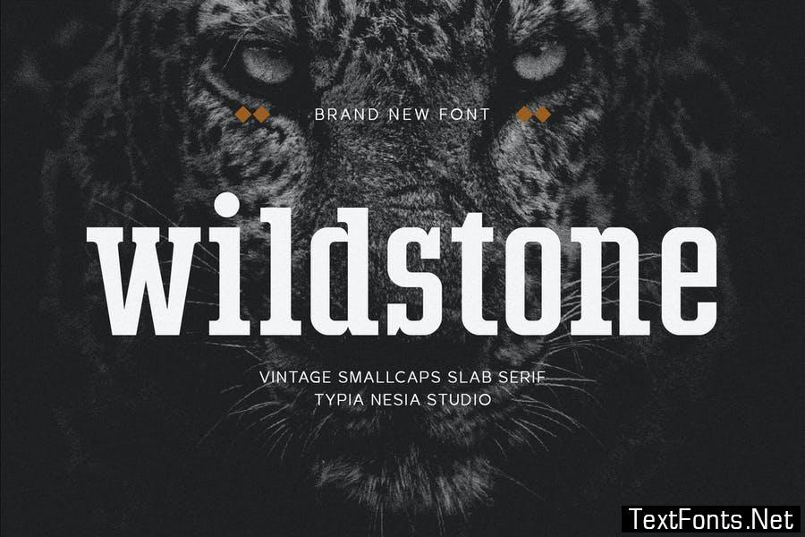 Wildstone - wild vintage smallcaps slab serif Font